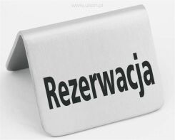 Tabliczka informacyjna "Rezerwacja"