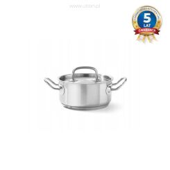 Garnek niski Kitchen Line z pokrywką 1,5 l; śr. 160 x 75 h